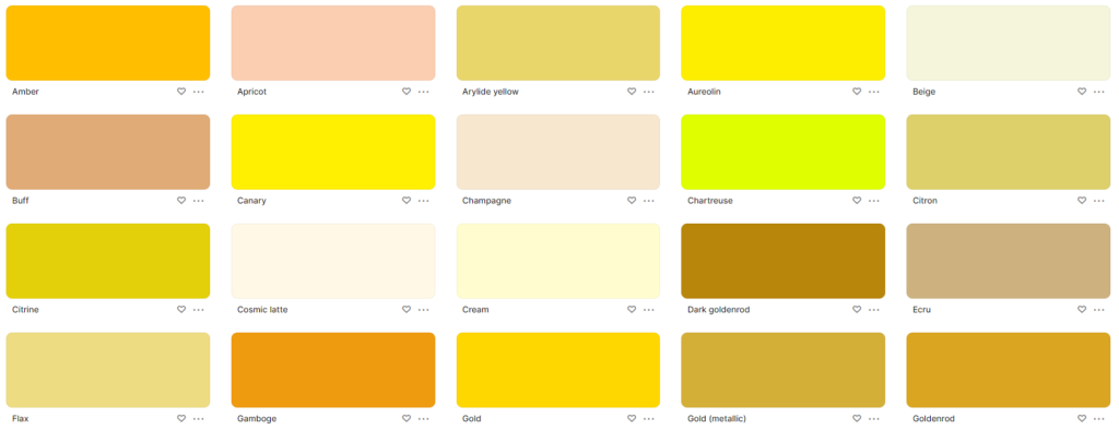 color psychology Yellow in design