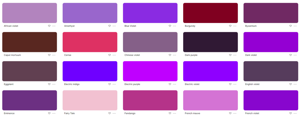 color psychology purple in design
